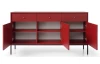 Široká komoda Mono, červená