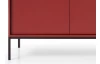 Široká komoda Mono, červená