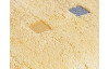 Froté ručník Quattro, tencel, žlutý, kostičky, 50x100 cm
