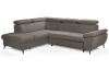 Rohová sedací souprava Gisele, béžová taupe látka, levý roh
