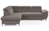 Rohová sedací souprava Gisele, béžová taupe látka, levý roh