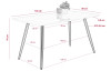 Jídelní stůl Anika 140x80 cm, bílý lesk