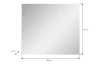 Nástěnné zrcadlo Salsa, 80x70 cm