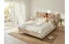 Postel Erato 180x200 cm, světle béžová látka