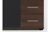 Komoda se zásuvkami Nora, ořech columbia/grafit