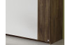 Šatní skříň Bernau, 226 cm, dub stirling/bílá