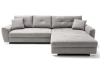Rohová sedací souprava Harry, světle šedá látka