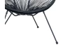 Zahradní křesílko Rose, černé