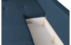 Rohová sedací souprava Beate, tmavá modrá látka, levý roh
