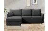 Rohová sedací souprava Livorno, antracitová tkanina