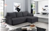 Rohová sedací souprava Livorno, antracitová tkanina