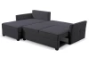 Rohová sedací souprava Livorno, antracitová tkanina