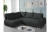 Rohová sedací souprava Beate, antracitová látka, levý roh