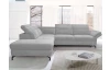 Rohová sedací souprava Colby, světle šedá látka, levý roh