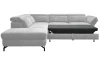 Rohová sedací souprava Colby, světle šedá látka, levý roh