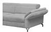 Rohová sedací souprava Colby, světle šedá látka, levý roh