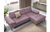 Rohová sedací souprava Vespa, starorůžová látka, pravý roh
