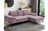 Rohová sedací souprava Vespa, starorůžová látka, pravý roh