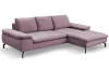 Rohová sedací souprava Vespa, starorůžová látka, pravý roh