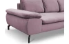 Rohová sedací souprava Vespa, starorůžová látka, pravý roh