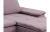 Rohová sedací souprava Vespa, starorůžová látka, pravý roh
