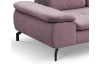 Rohová sedací souprava Vespa, starorůžová látka, pravý roh