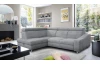 Rohová sedací souprava Brico, světle šedá látka, levý roh