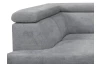 Rohová sedací souprava Brico, světle šedá látka, levý roh