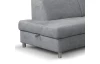 Rohová sedací souprava Brico, světle šedá látka, levý roh