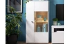 Skříňka s prosklením Rovigo 70 cm, dub nox/bílá