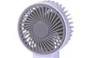 Ruční ventilátor USB nabíjení, bílý, 6,5x14 cm