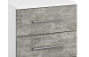 Zásuvková komoda Siegen, bílý/šedý beton