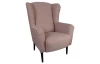 Křeslo ušák Canto, růžová tkanina