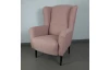 Křeslo ušák Canto, růžová tkanina