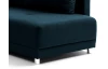 Rohová sedací souprava Beate, tmavá modrá látka, pravý roh