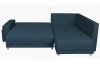 Rohová sedací souprava Beate, tmavá modrá látka, pravý roh