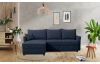 Rohová sedací souprava Livorno, tmavě modrá tkanina