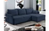 Rohová sedací souprava Livorno, tmavě modrá tkanina