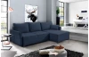 Rohová sedací souprava Livorno, tmavě modrá tkanina