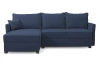 Rohová sedací souprava Livorno, tmavě modrá tkanina