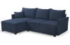 Rohová sedací souprava Livorno, tmavě modrá tkanina