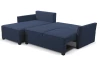 Rohová sedací souprava Livorno, tmavě modrá tkanina