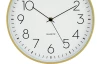 Nástěnné hodiny 30 cm, zlatý plast