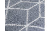 Ručník Prisma 50x100 cm, grafitový, geometrický vzor