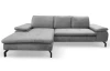 Rohová sedací souprava Vespa, světle šedá látka, levý roh