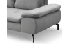Rohová sedací souprava Vespa, světle šedá látka, levý roh