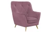 Křeslo Ludwik, starorůžová látka