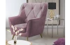 Křeslo Ludwik, starorůžová látka