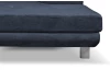 Rohová sedací souprava Lotos, temně modrá látka, pravý roh