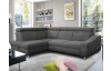 Rohová sedací souprava Brico, středně šedá látka, levý roh